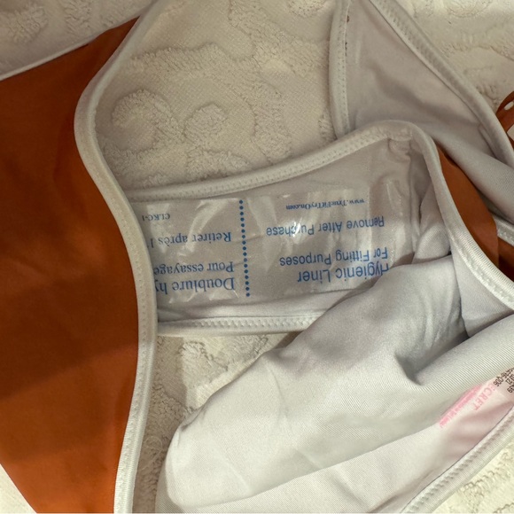 NWT Victoria’s Secret Swim Floral Triangle Bikini Ruffle Top Bikini Set S M - Picture 9 of 9